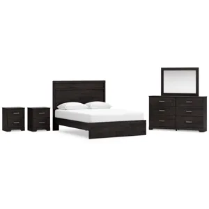Belachime Queen Panel Bed, Dresser, Mirror and 2 Nightstands