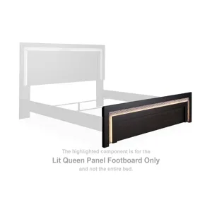 Shoralli Lit Queen Panel Footboard