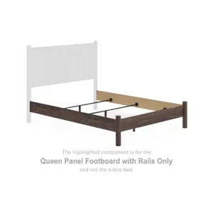 Pamytta Queen Panel Footboard with Rails