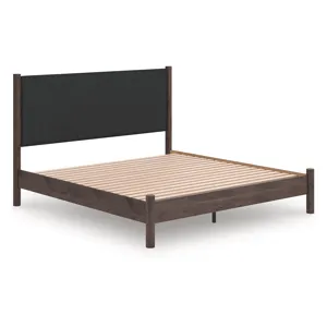Pamytta King Upholstered Panel Platform Bed