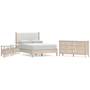 Cadmori Queen Panel Bed, Dresser and 2 Nightstands