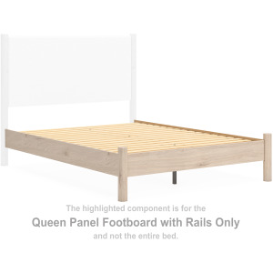 Cadmori Queen Panel Footboard with Rails