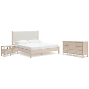 Cadmori King Panel Bed, Dresser and 2 Nightstands