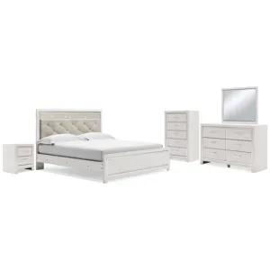 Altyra King Panel Bed, Dresser, Mirror, Chest and Nightstand