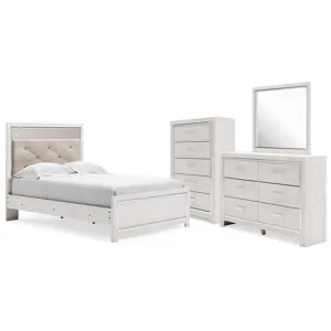 Altyra Full Panel Bed, Dresser, Mirror and Chest