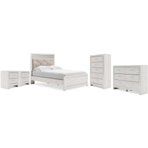 Altyra Full Panel Bed, Dresser, Chest and 2 Nightstands