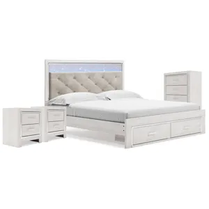 Altyra King Storage Bed, Chest and 2 Nightstands
