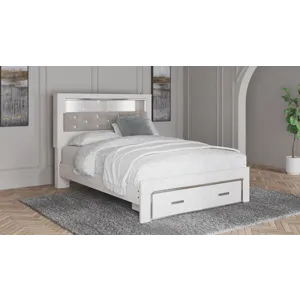 Altyra Queen Bookcase Storage Bed, Dresser and Mirror