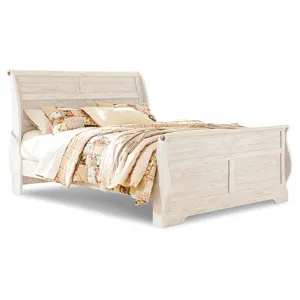 Willowton King Sleigh Bed, Dresser, Mirror and Nightstand