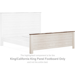 Willowton King/California King Panel Footboard