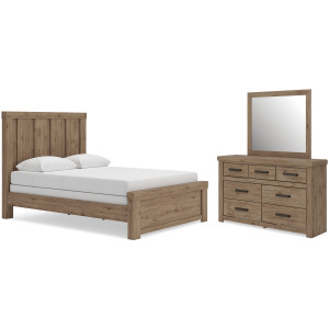 Oliandon Queen Panel Bed, Dresser and Mirror
