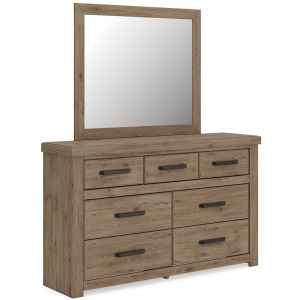 Oliandon Dresser and Mirror