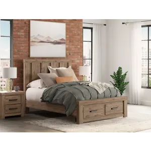 Oliandon Queen Panel Storage Bed