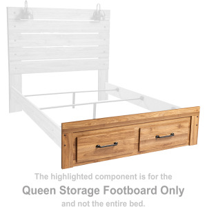 Pasklyn Queen Storage Footboard