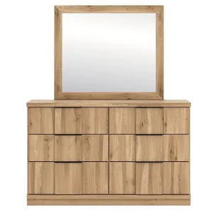 Rowden Queen Panel Platform Bed, Dresser and Mirror