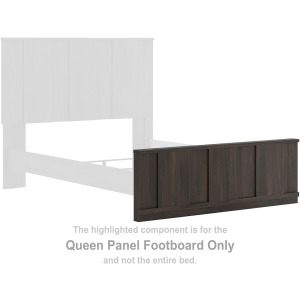 Shaehartin Queen Panel Footboard