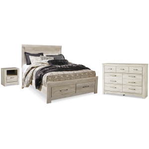 Bellaby Queen Panel Storage Bed, Dresser and Nightstand