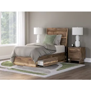 Chirason Twin Panel Bed with Storage