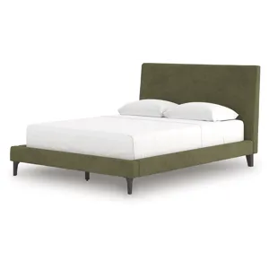 Chirason Queen Upholstered Bed, Dresser and Mirror