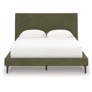 Chirason Queen Upholstered Bed, Dresser and Mirror