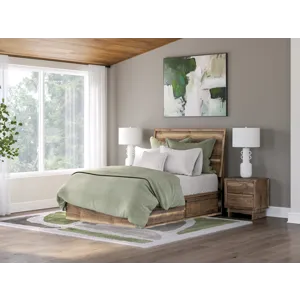 Chirason Full Panel Bed with Storage