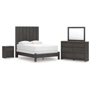 Fraluna Queen Panel Bed, Dresser, Mirror, and Nightstand