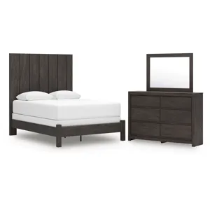 Fraluna Queen Panel Bed, Dresser and Mirror