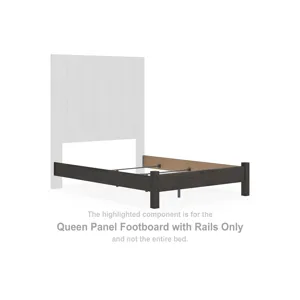 Fraluna Queen Panel Footboard with Rails