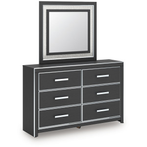 Zuraleus Queen Upholstered Bed, Dresser, Mirror and Nightstand