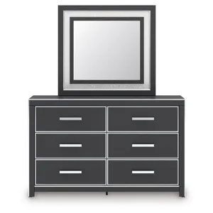 Birmonton King Panel Bed, Dresser, Mirror and Nightstand