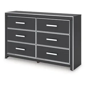 Birmonton King Upholstered Bed, Dresser and Nightstand