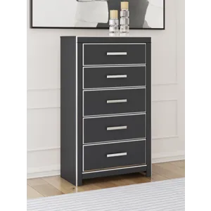 Birmonton King Storage Bed, Dresser, Mirror, Chest and Nightstand