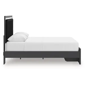 Birmonton Queen Upholstered Panel Platform Storage Bed