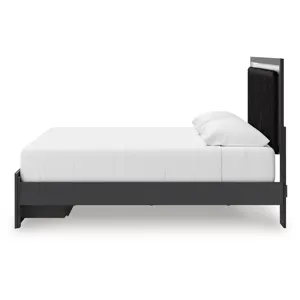 Birmonton King Upholstered Panel Platform Storage Bed