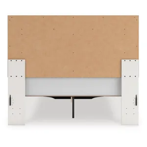 Zuraleus Queen Upholstered Panel Platform Storage Bed, Dresser and Mirror