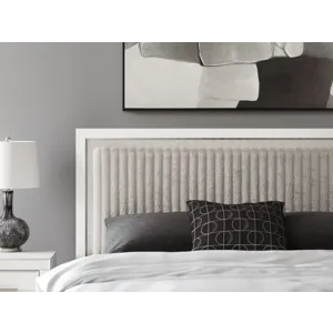 Birmonton King Upholstered Panel Platform Bed