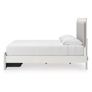 Birmonton King Upholstered Panel Platform Storage Bed