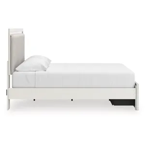 Birmonton King Upholstered Panel Platform Storage Bed