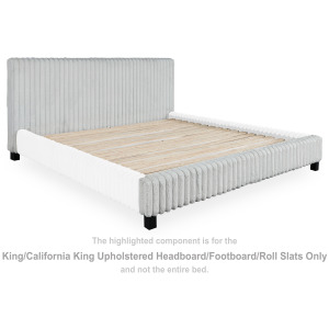 Zuraleus King/California King Upholstered Headboard/Footboard/Roll Slats