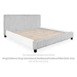 Zuraleus King/California King Upholstered Headboard/Footboard/Roll Slats