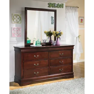 Alisdair Twin Sleigh Bed, 2 Dressers, Mirror and Nightstand
