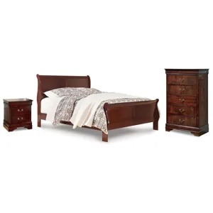 Alisdair Queen Sleigh Bed, Chest and Nightstand