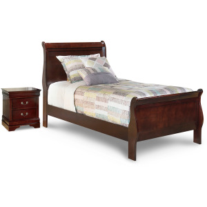 Alisdair Twin Sleigh Bed and Nightstand