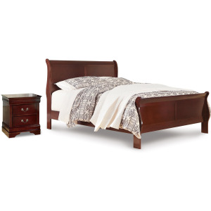Alisdair Queen Sleigh Bed and Nightstand