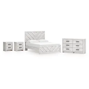 Cayboni Queen Panel Bed, Dresser and 2 Nightstands