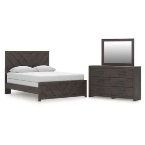 Prendonea Queen Panel Bed, Dresser and Mirror
