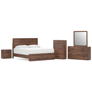 Fortlorn Queen Panel Bed, Dresser, Mirror, 2 Chests and 2 Nightstands