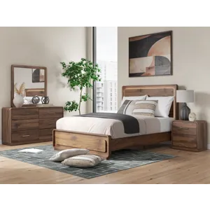 Fortlorn Queen Panel Bed, Dresser and Nightstand