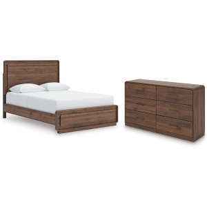 Fortlorn Queen Panel Bed and Dresser