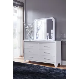 Jarlee King Panel Bed, Dresser, Mirror and Nightstand